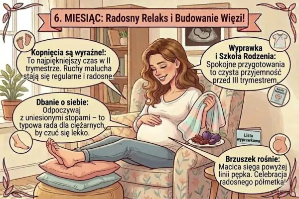 6 miesiąc Objawy ciąży - jak się czuje przyszła mama